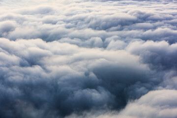 Beautiful view of cloud sea in Hehuan Mountain Forest Recreation Area of Nantou, Taiwan.