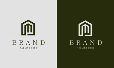 Finance Business Luxury Real Estate Agent M Letter Symbol Concept Logo