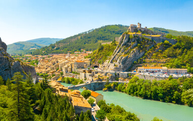 Wall Mural - Sisteron is a commune in the Alpes-de-Haute-Provence department