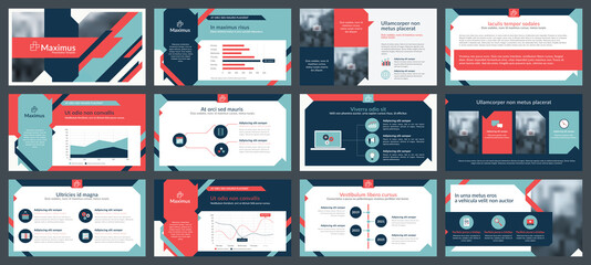 Powerpoint and keynote presentation slides design template. Elements of infographics for presentations templates, annual report, leaflet.Corporate report, advertising template in vector Illustration. 