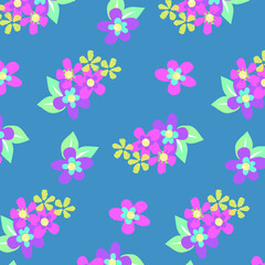 Wall Mural - Floral background for textiles.