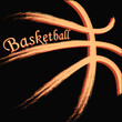 Basketball ball background, vector