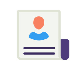 job news document single isolated icon with flat style