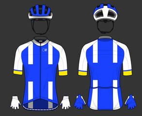 Poster - Cycling team jersey biking uniform