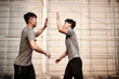 © imtmphoto - young asian athletes celebrating success