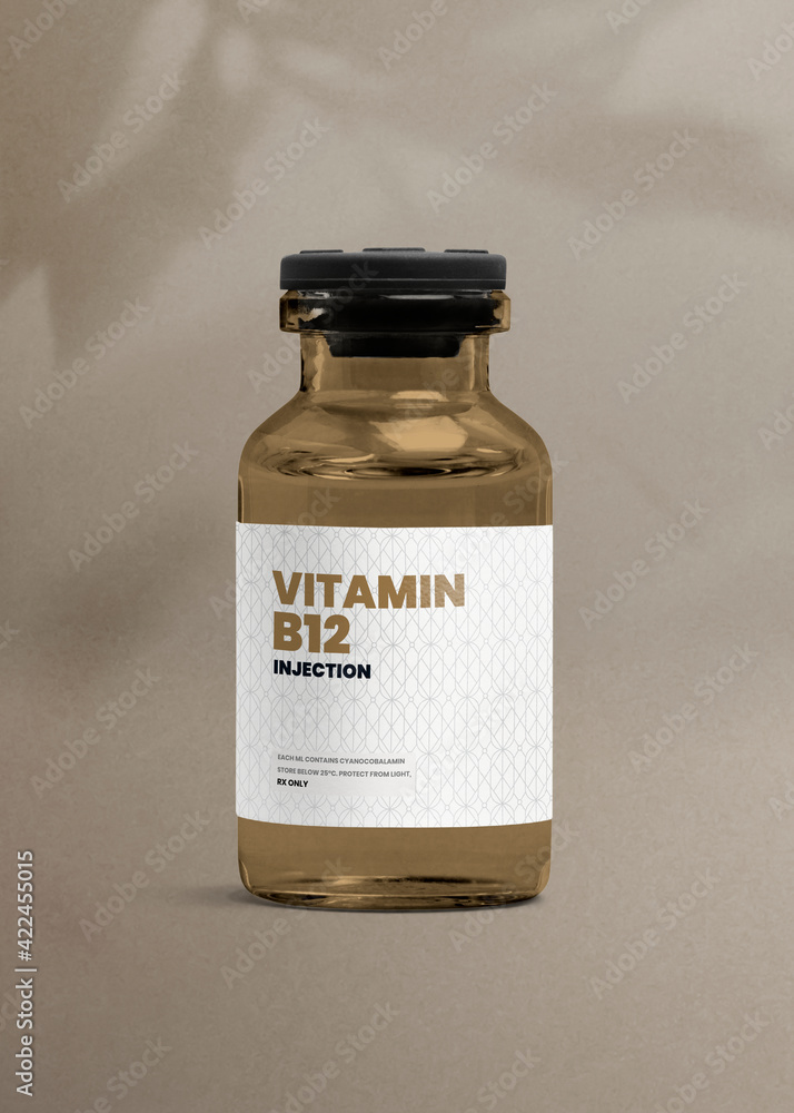 vitamin b12 injection label amber glass bottle with luxurious for health and wellness product packaging Stock Photo Tesofensine, a novel antiobesity Size:10 pcs Smart veterinary syringe labels Medical Spa Treatment