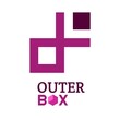 Outer Box Purple abstract modern logo concept design illustration