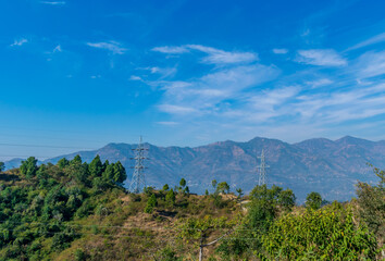 Wall Mural - a mountain valley, kasauli, tirthan valley, himachal pradesh, india