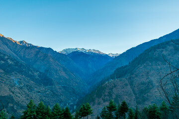 Wall Mural - a mountain valley, pekhri, tirthan valley, himachal pradesh, india