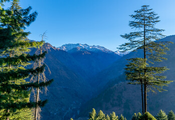 Wall Mural - a mountain valley, pekhri, tirthan valley, himachal pradesh, india