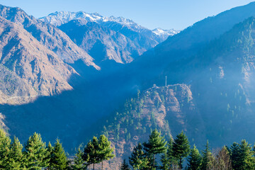 Wall Mural - a mountain valley, pekhri, tirthan valley, himachal pradesh, india
