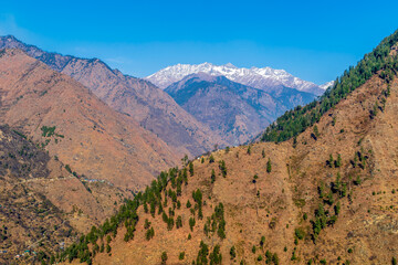 Wall Mural - a mountain valley, pekhri, tirthan valley, himachal pradesh, india