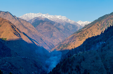 Wall Mural - a mountain valley, pekhri, tirthan valley, himachal pradesh, india