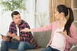 © auremar - upset couple having quarrel at home