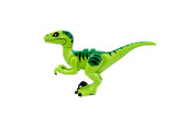 Fototapeta Dinusie - Plastic dinosaur toy isolated on white background.
