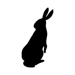 Poster - Hare Silhouette