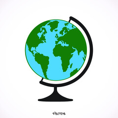 Wall Mural - Vector globe icons