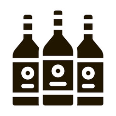 Sticker - Drink Bottles Icon Vector Glyph Illustration