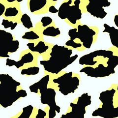 Wall Mural - Abstract animal skin leopard seamless pattern design.