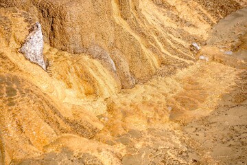 Wall Mural - Travertine Terraces, Mammoth Hot Springs, Yellowstone