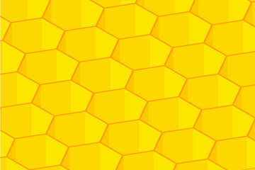 Hexagon honeycombs in the isometric projection background