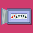 © eduardrobert - Fuse box. Electrical power switch panel