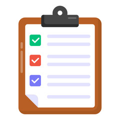 Canvas Print - 
A seo report icon in flat design 

