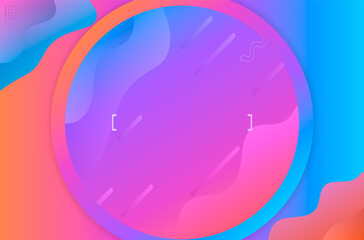 Leinwandbilder - Fluid landing page background. Fluid, liquid, wavy, gradient, flowing, dynamic shape background. Trendy and modern background color. Cool banner design template.
