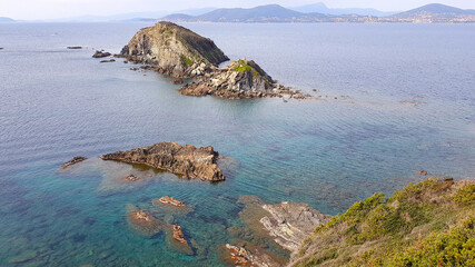 Wall Mural - Ribaud islands in Giens Peninsula, Hyeres, France