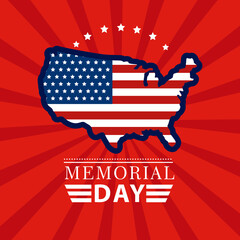 Sticker - memorial day card