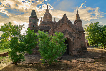 Poster - Stone temple at Old Bagan, Myanmar(Burma)