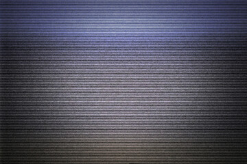 intentional distortion, noise and scanlines: the blank screen of an old vhs player connected to a tv