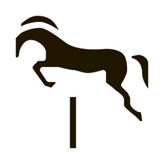 Poster - Jumping Horse Icon Vector Glyph Illustration