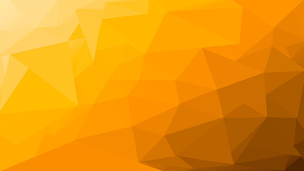 Polygons in yellow and orange pattern, geometric graphic with triangles.