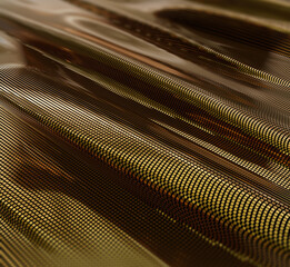 Wall Mural - futuristic technology science, corporate and industrial abstract background. metallic gold geometric