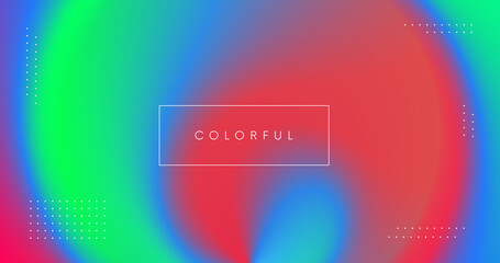 Poster - Abstract colorful modern background. Spash of colors illustration. Smooth rainbow gradient backdrop.