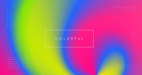 Poster - Abstract colorful modern background. Spash of colors illustration. Smooth rainbow gradient backdrop.
