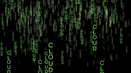 cloud code on the web concept