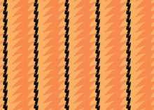 Vector Texture Background, Seamless Pattern. Hand Drawn, Orange, Black Colors.