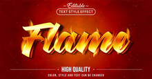 Editable Text Style Effect - Flame Text Style Theme.