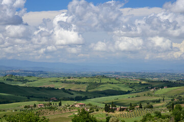 Wall Mural - VAL D'ORCIA, TUSCANY/ITALY - MAY 16 : Farm in Val d'Orcia Tuscany on May 16, 2013