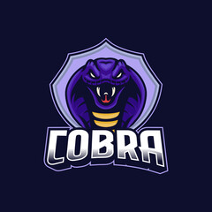 Wall Mural - Cobra e-sport badge logo design