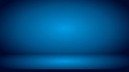 Wall Mural - Luxury blue abstract background. studio, room. Business report paper with smooth gradient for banner, card