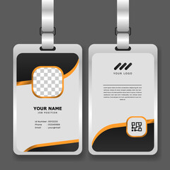 Wall Mural - professional corporate id card template with mockup