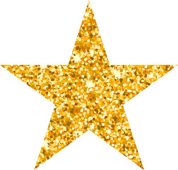 Vector luxury gold star. Rating, award and insignia.