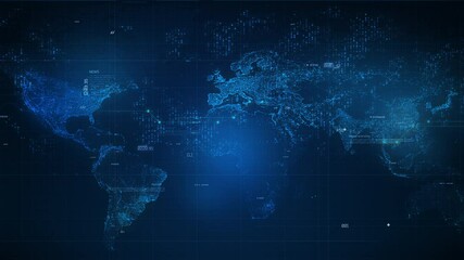 word map hud.user interface hud, global connections, hud technological futuristic intro, scifi data 