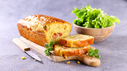 Sticker - loaf cake and ham and cheese