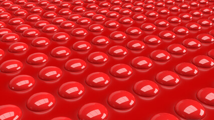 The red button  on glossy image for abstract  background 3d rendering
