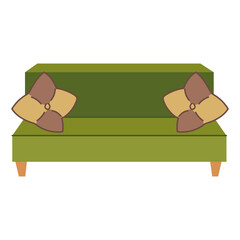 Wall Mural - green sofa furniture