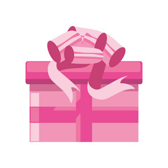 Poster - pink gift box